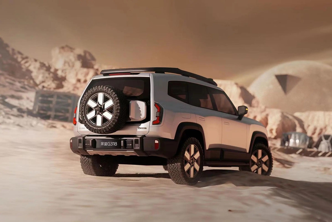 Changan DeepBlue Shenlan G318 4-Wheel Suv Electric Hybrid Fuel 4WD Off-road Ev Car Nieuw energievoertuig