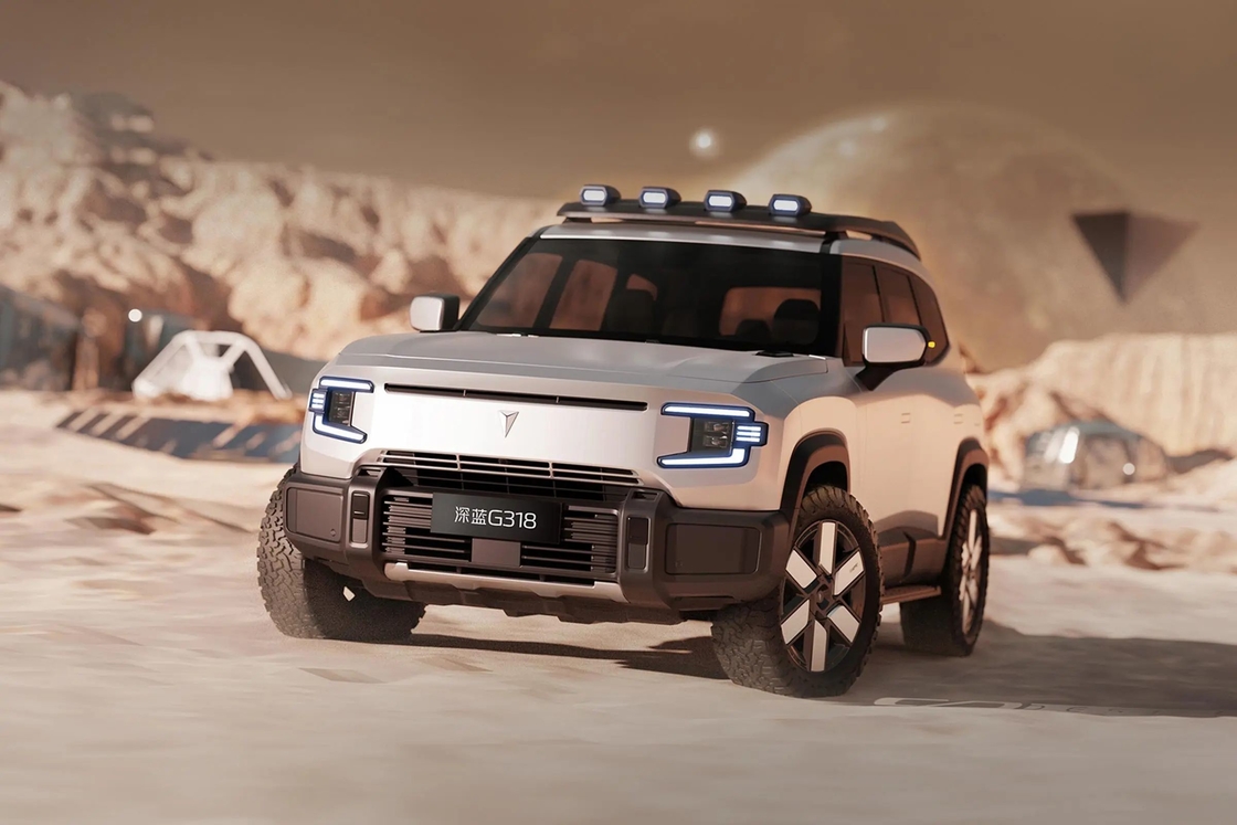 Changan DeepBlue Shenlan G318 4-Wheel Suv Electric Hybrid Fuel 4WD Off-road Ev Car Nieuw energievoertuig