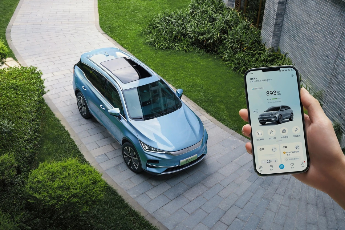 160km/h BYD Tang Electric Car SUV Voor stadsverkeer en lange afstanden
