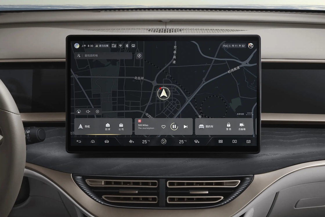 402 km BYD elektrische auto links rijden 4 deuren 5 zitplaatsen SUV Intelligent BYD Denza D9 EV