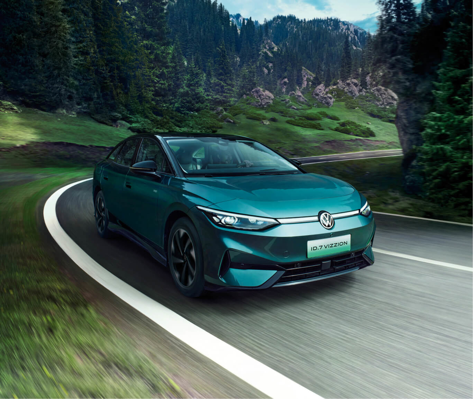 Volledige elektrische Volkswagen EV Car ID7 Sedan Type 5 zitplaatsen