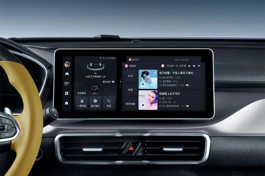 Geely benzinewagen met automatische airconditioning en leerzitjes voor comfortabel rijden