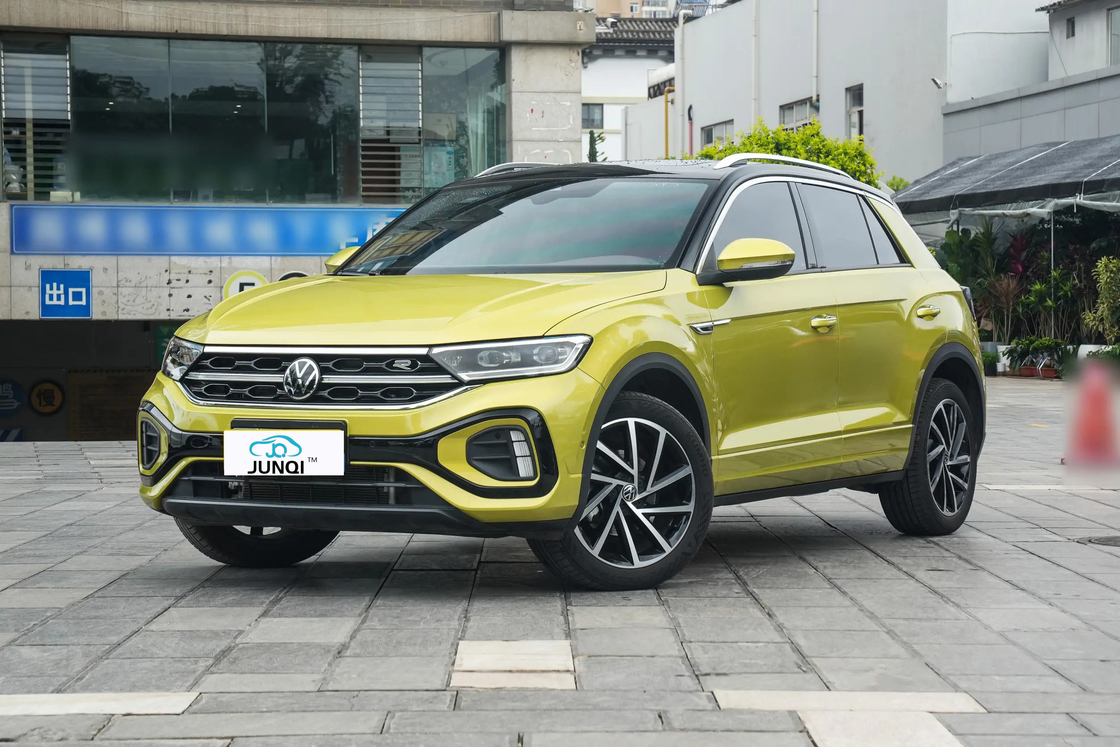 Warm te koop 2024 Gebruikte VW T-Roc 280 Tsi Compact SUV Benzinevoertuig 1.4t Benzinevoertuig Maximale snelheid 200 Km/H 5 zitplaatsen Auto
